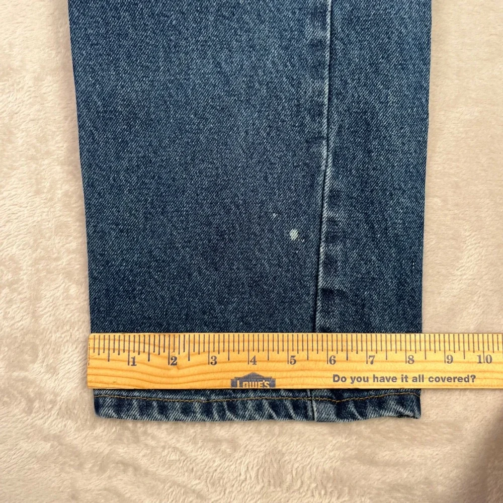 Carhartt Mens Straight Leg Jeans 34x30 (33x29) Denim Dungaree Stains B480-DVB‎